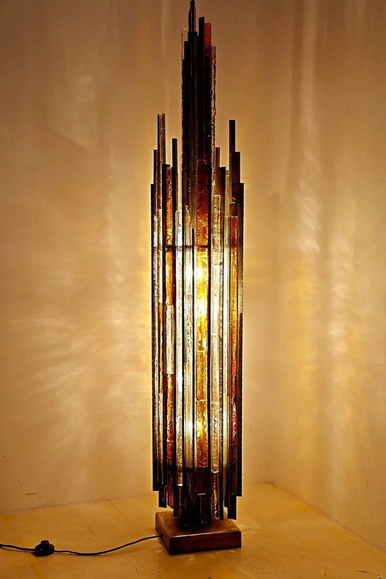 Image 1 of Poliarte Brutalist Floor Lamp, 1970s by Albano Poli