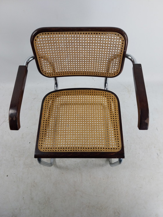 Image 1 of 1 X Cesca Tube Frame Arm Chair By Design By Marcel Breuer.