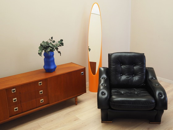 Image 1 of Schwarzer Sessel, Italienisches Design, 1980er Jahre, Herstellung: Italien