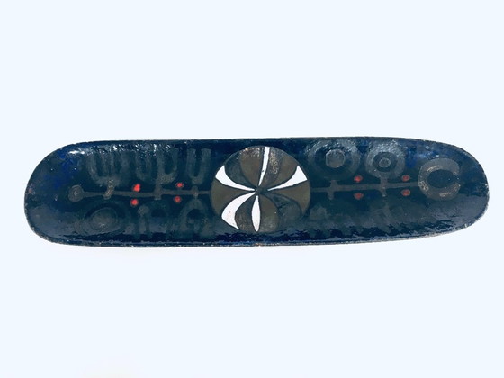 Image 1 of Plat XL en céramique d'atelier, conçu par Rogier Vandeweghe pour Perignem Studios, Belgique, années 1960