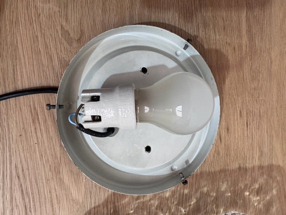 Lampe vintage Fischer Leuchten en verre givré – Plafonniers (photo 12 of 12)