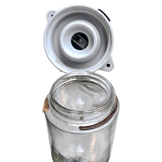 Image 1 of Transparante industriële wandlamp, Lindner & Co., Duitsland, jaren 70.