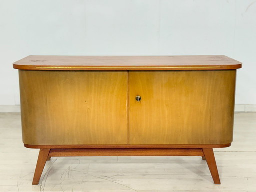 Vintage ladekast / woonkamerkast / halkast / dressoir in mid-century stijl