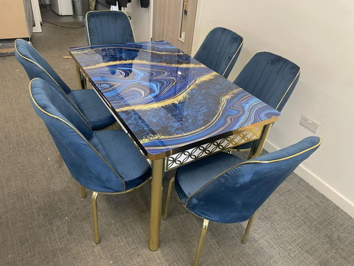 Dining for Sale!!! Brand New Turkish Style Dining Table with 6 Chairs/Reasonable Price/COD Available in 4 Chair 6 Chair Set
