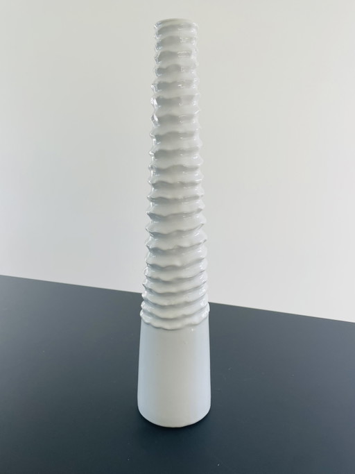 Vase design blanc 45 cm – minimaliste – céramique