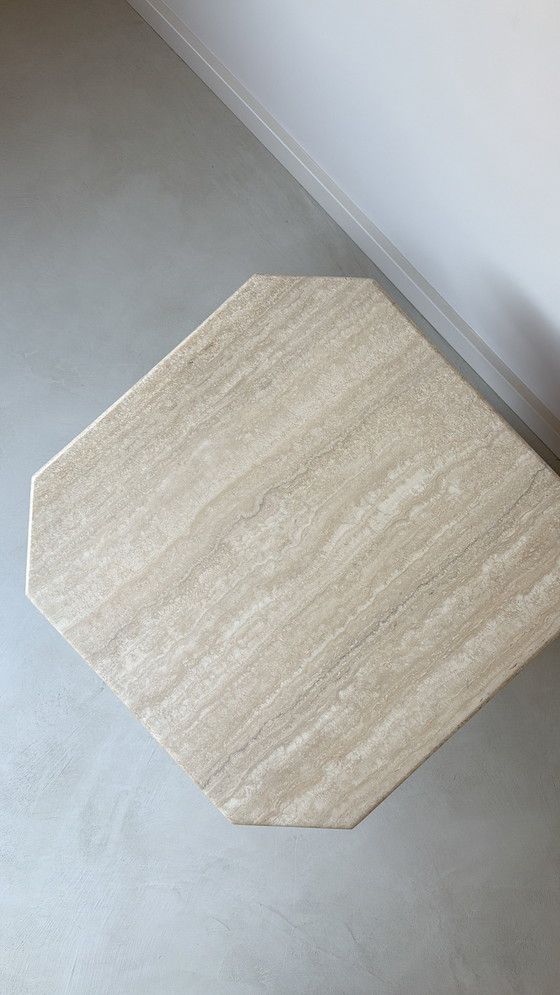 Image 1 of Vintage Italiaanse travertine salontafel