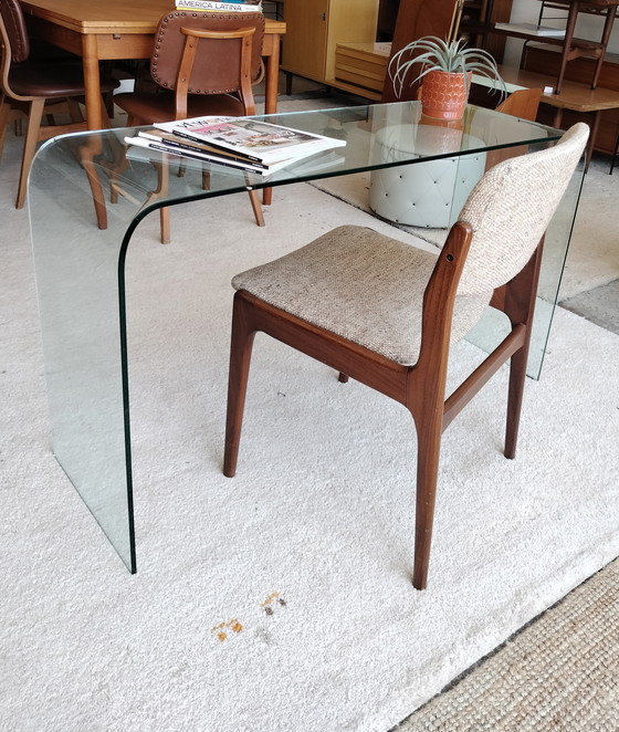 Image 1 of Glass design side table, console in Fiam style