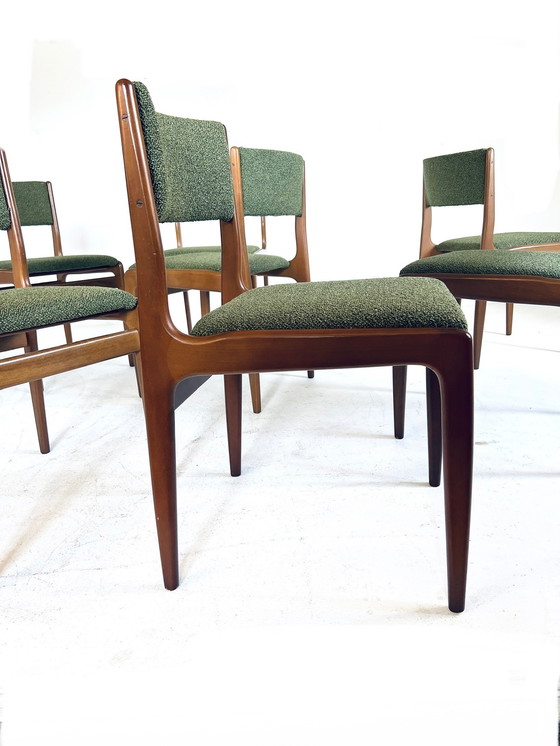 Image 1 of 10x gerestaureerde Deense eetkamerstoel ‘60