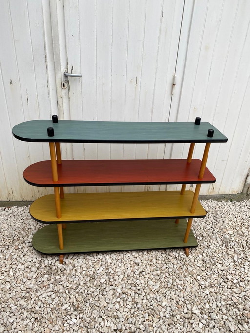 Vintage Wooden Stick Cabinet