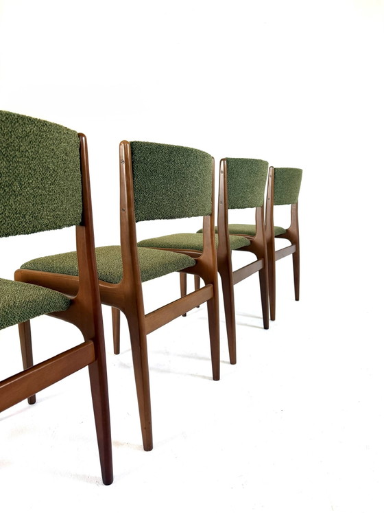 Image 1 of 4x restored Danish dining chair '60