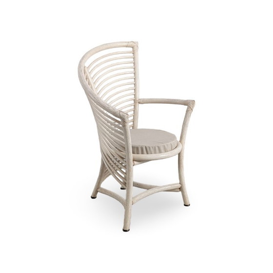 Image 1 of Set di 4 sedie Wickerwork Atelier Schütz, sedia di design del 1970, bambù