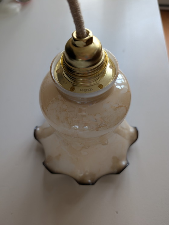 Image 1 of Wunderschöne, einzigartige Pendelleuchte aus Marmorglas
