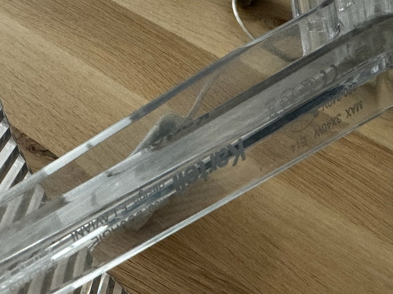 Set of two Kartell Bourgie Table lamps transparent, Plastic (photo 6 of 11)