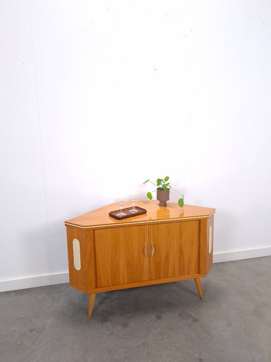 Image 1 of Mueble bar esquinero giratorio con espejo