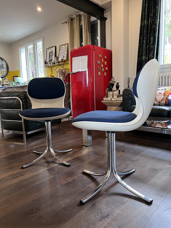 Image 1 of Paire de chaises pivotantes Space age par Martin Stoll