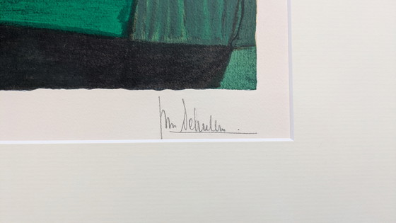 Image 1 of Ton Schulten lithografie "Voorjaar 1995"