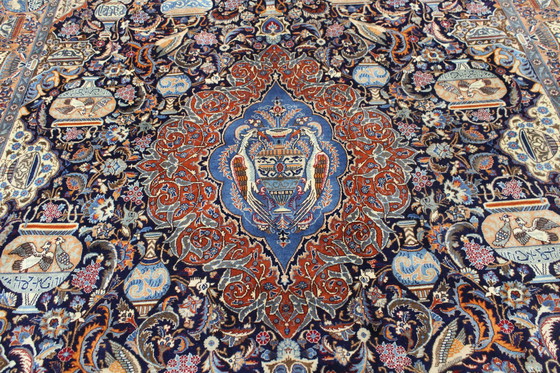 Image 1 of Tapis persan original noué à la main Kashmar Fein Paradise Design 400 X 296 cm Top Condition