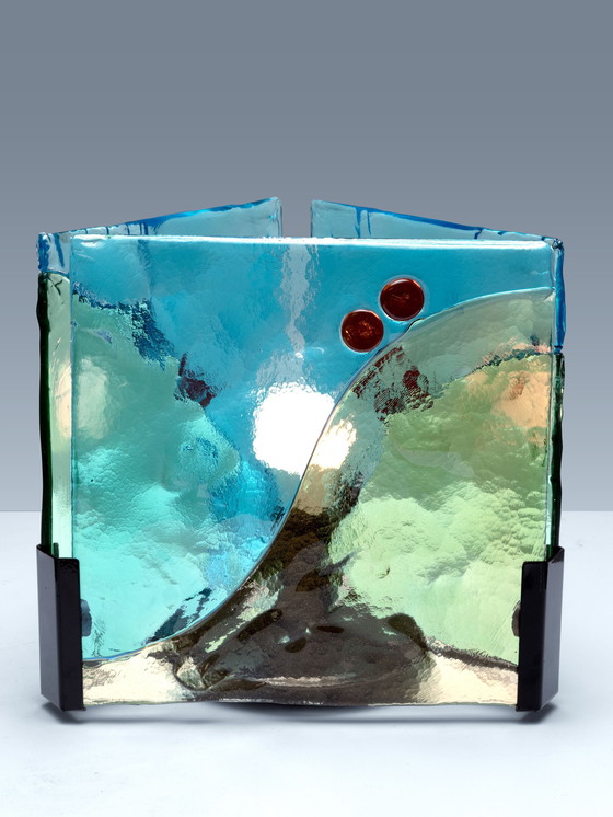 Image 1 of Glas in lood tafellamp