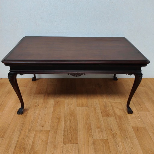 Vintage Chippendale country dining table extendable dining table
