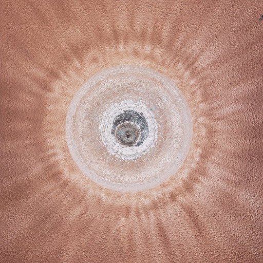 Lampada da soffitto/parete in vetro pesante a bolle