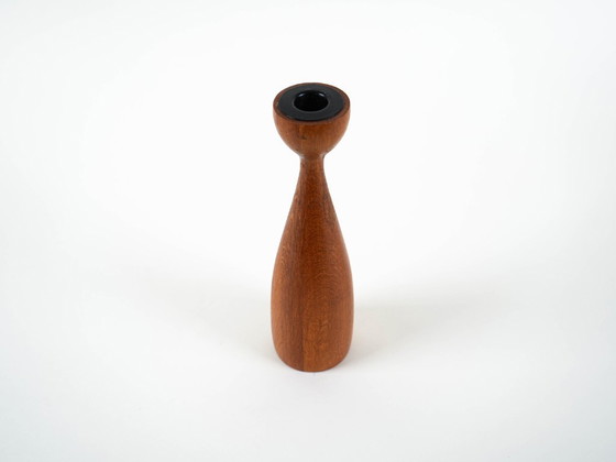 Image 1 of Teakhouten kandelaar, Deens ontwerp, jaren 70, vervaardigd door BoConcept.