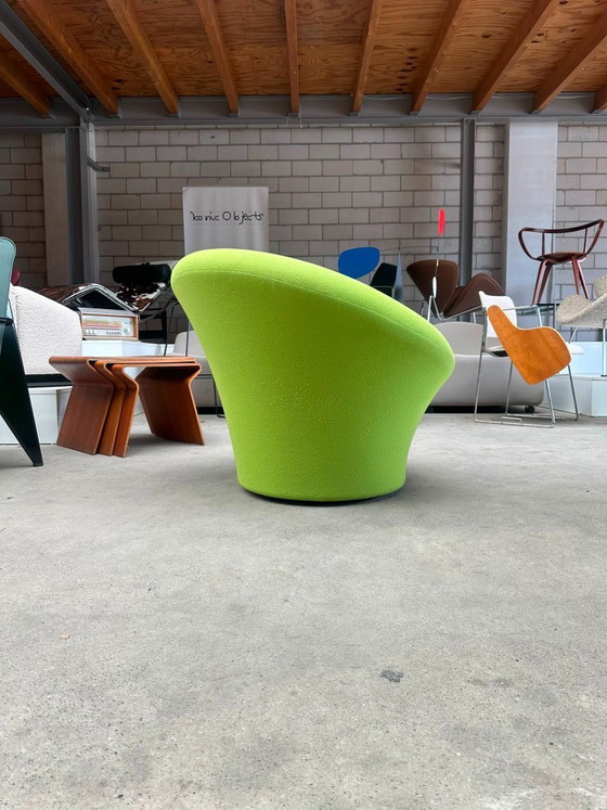 Sillón Artifort Mushroom verde claro – Sillones, Metal, Textile (photo 4 of 7)