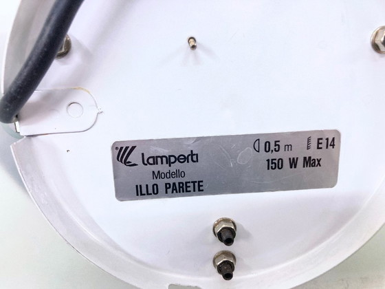 Image 1 of 2 Lampade da parete in vetro Lamperti Illo Design Alberto Podesta anni '80 Postmoderno