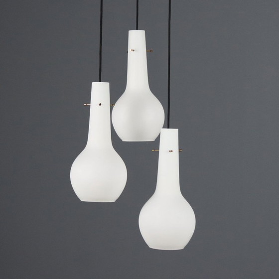 Lampada a Tre Luci Anni '60 – Lampade a sospensione, Glass (photo 7 of 10)