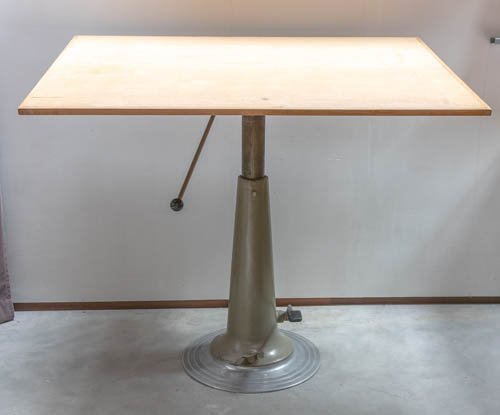 Image 1 of Industrial Nike Drawing Table - Sweden, 1950s