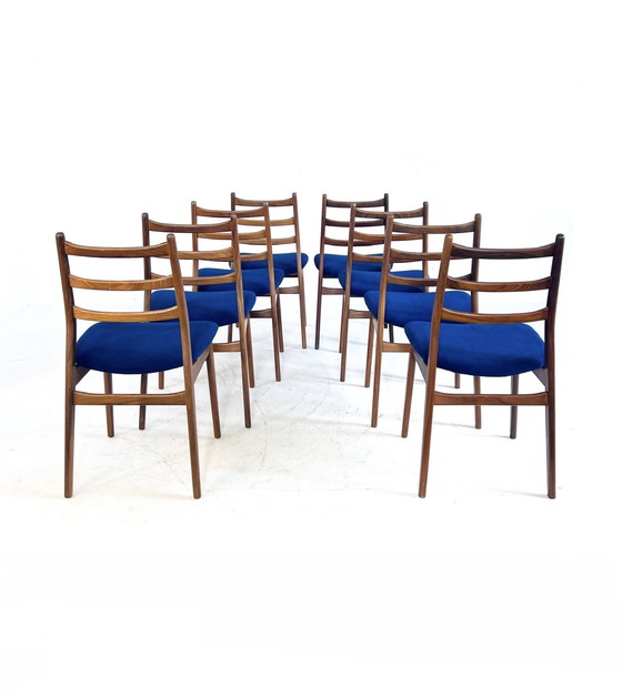 Image 1 of 8x chaise de salle à manger restaurée, Casala '60s