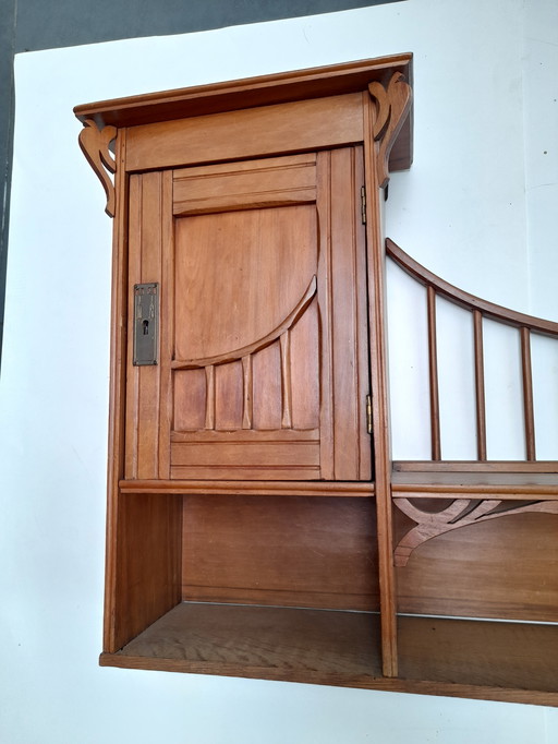 Art Nouveau wall shelf