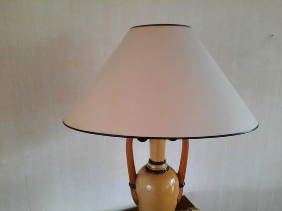 Beautiful large Kullmann earthenware light-sealed table lamp – Ceramic (photo 9 of 9)