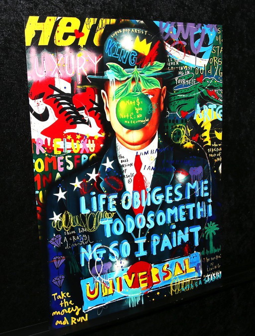 Jisbar (Jean-Baptiste Launay) - The Best Version Of Yourself, 2023 - UV print - handsigned