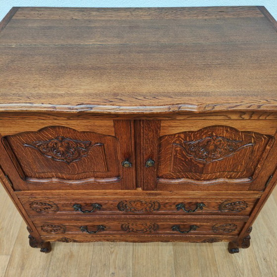 Image 1 of Cassettiera vintage Queen Ann, mobile bar, mobile hi-fi, cassettiera