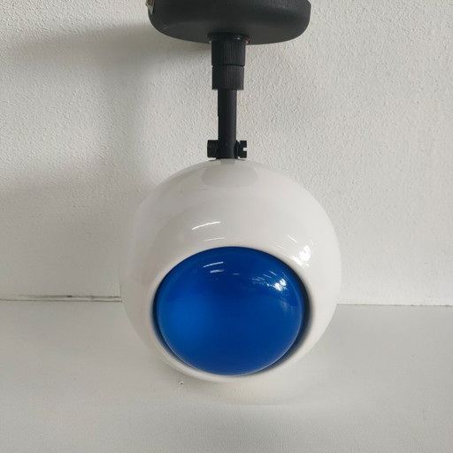 Lampada da parete originale vintage a forma di bulbo oculare, anni '70