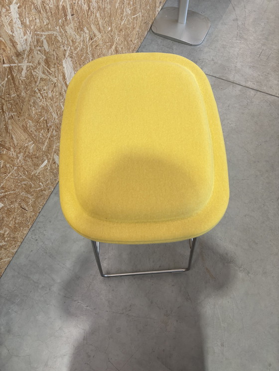 Image 1 of Taburete Cappellini cojín alto amarillo