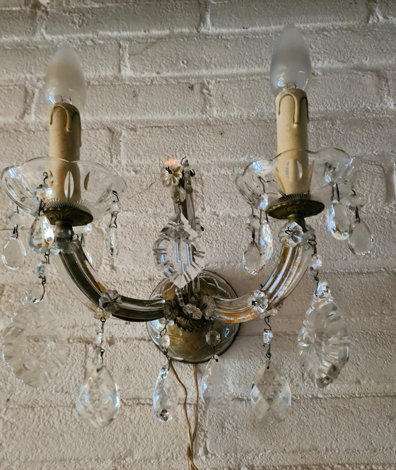 Image 1 of Lampada da parete in cristallo