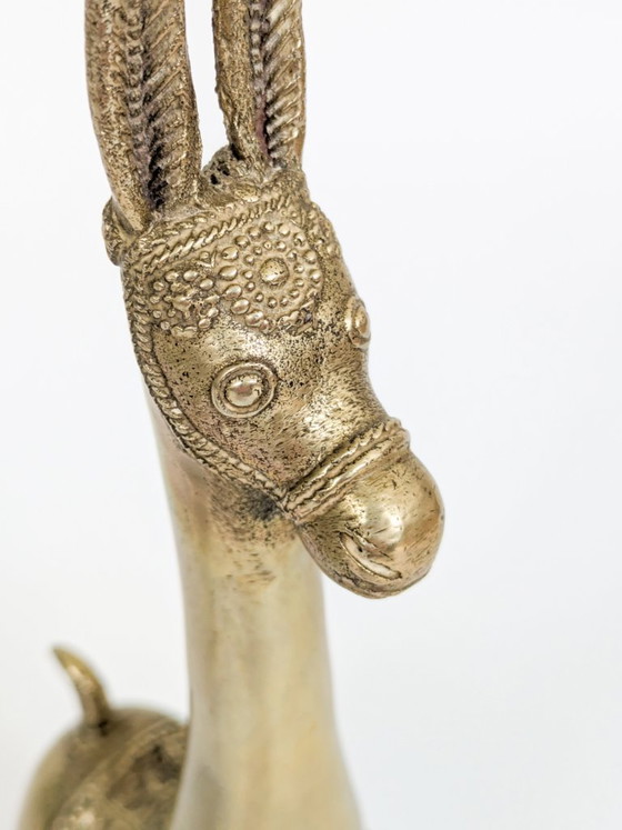 Trio vintage de figurines de lamas ou d'ânes en laiton massif, années 1970 – Objets déco, Brass (photo 18 of 20)