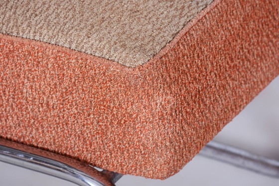 Originele Bauhaus-fauteuil, van Vichr a Spol., chroom, staal, Tsjechisch, jaren 1930 – Textile, Wood (photo 3 of 10)