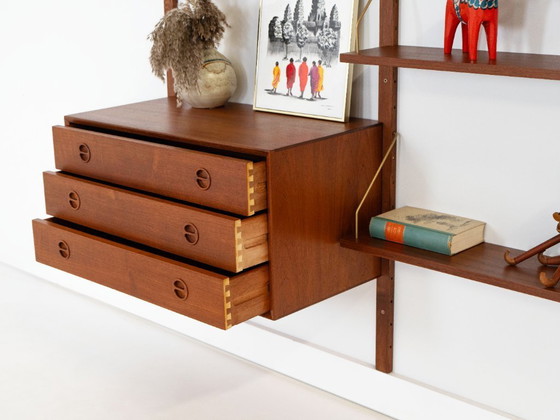 Teak Modular Shelving Unit, Danish Design, 1960s, Made In Denmark – Wood (photo 15 of 15)