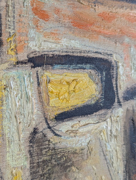 Dipinto a olio ritratto cubista espressionista, anni '70 – Calvo Carrión, Arte, Wood, Canvas (photo 3 of 10)