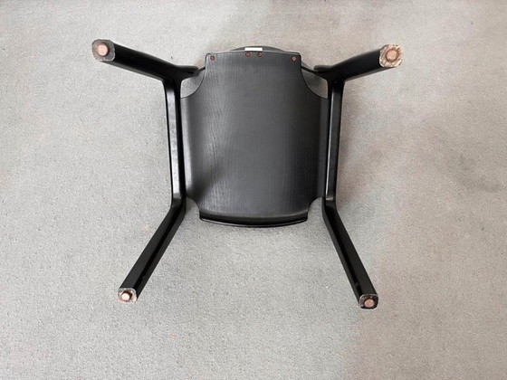 1/4 Augusto Savini Pozzi Chair Black Wood Brass 60s, Dining chairs (photo 10 of 12)