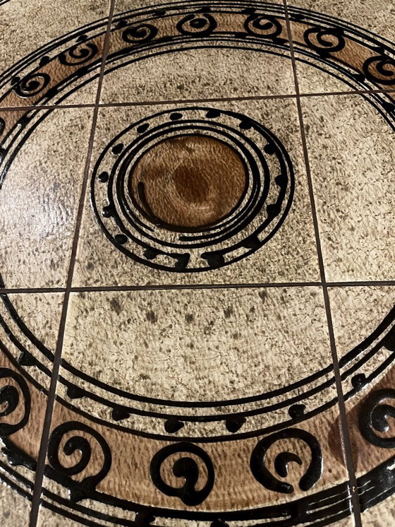 Image 1 of 1 x Danish Vintage Teak and Ceramic Coffee Table 1970s