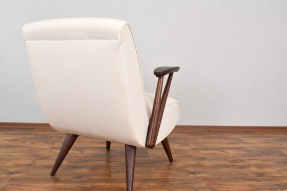 Mid-Century Modular Polish Armchairs, 1960s, Set of 2 – GFM, Wood, Wool (photo 19 of 20)