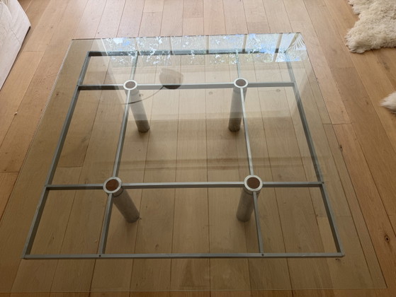Gavina Coffee Table from the “André” Series by Tobia Scarpa, 1960s – Chrome, Glass (photo 4 of 5)