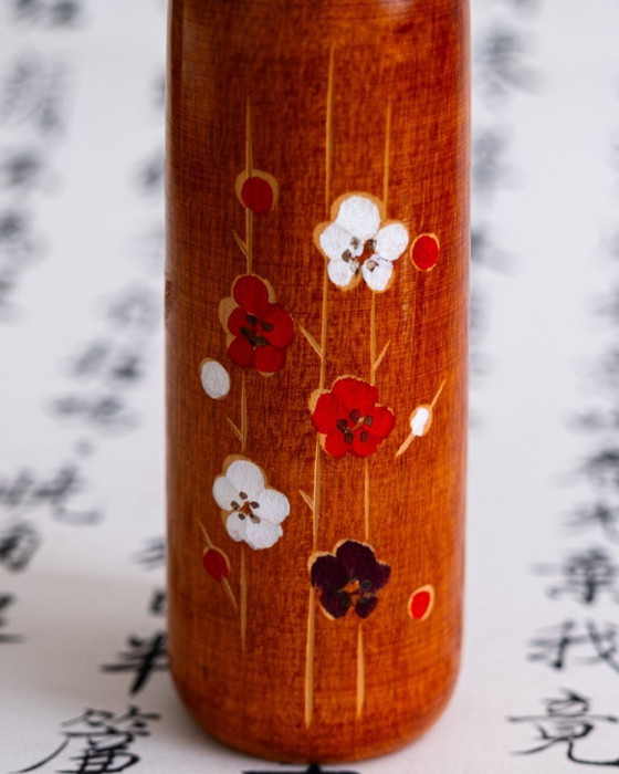 Image 1 of Vintage Japanese Sosaku Kokeshi Doll by Baiko Yamagishi 1980s-1990s