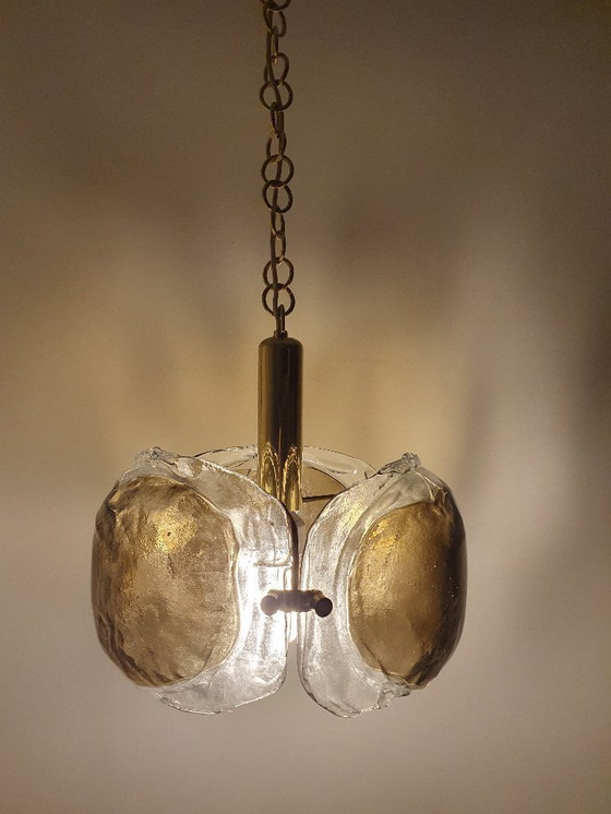 Image 1 of Kaiser Leuchten Murano Mazzega Lustre En Verre Années 1970