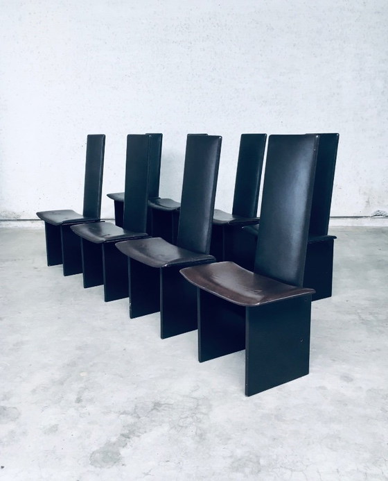Image 1 of Postmodern Design RENNIE Dining Chair set by Kazuhide Takahama for Simon Gavina, Italy 1980's