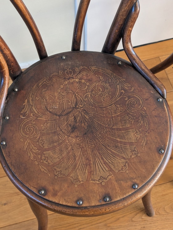 Image 1 of Set van 3 antieke Weense bentwood stoelen – ca. 1900 – J. & J. Kohn