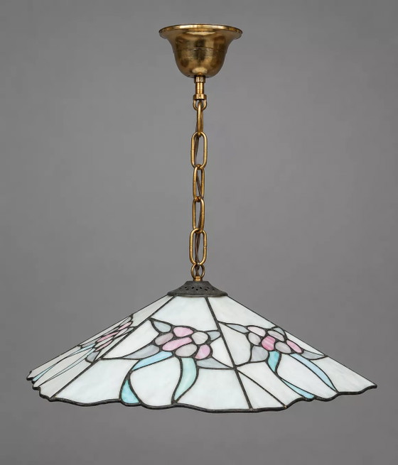 Sospensione stile Tiffany. – Lampade a sospensione, Crystal, Glass, Art Deco (photo 6 of 6)